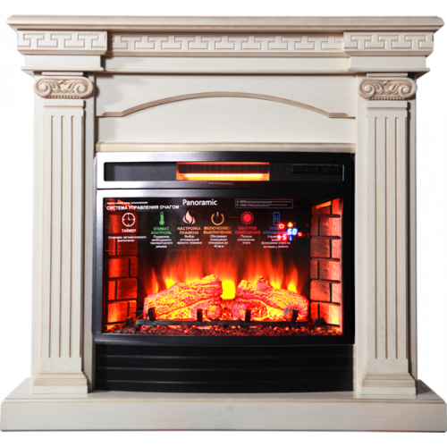 Афина (бежевый с золотой патиной)+Panoramic 25 Led FX QZ