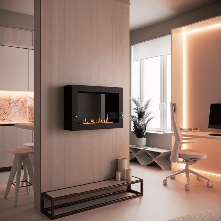 Биокамин SteelHeat WALL ONE 800 черный, стемалит Биокамин SteelHeat WALL ONE 800 черный, стемалит по цене 29 505 руб.