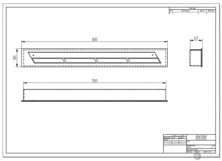 Прямоугольный контейнер ZeFire 800 по цене 24 800 руб.