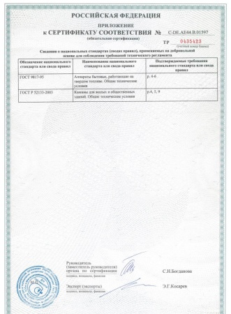 
Газовая топка Vero Design NI G0 H2