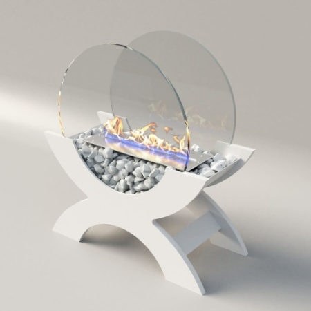 Биокамин "Русский огонь" Император белый по цене 21 800 руб.